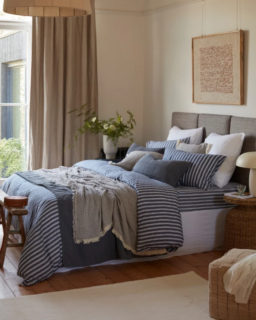 Striped Farmhouse Bedding