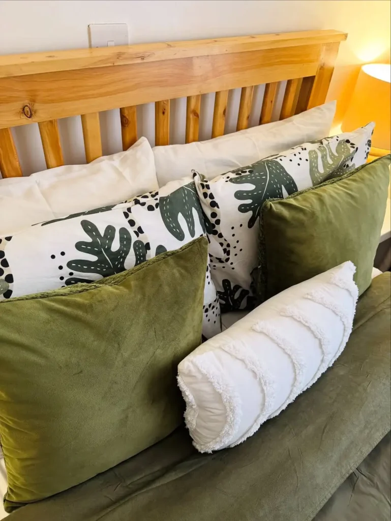 Two Tone Green Bedding