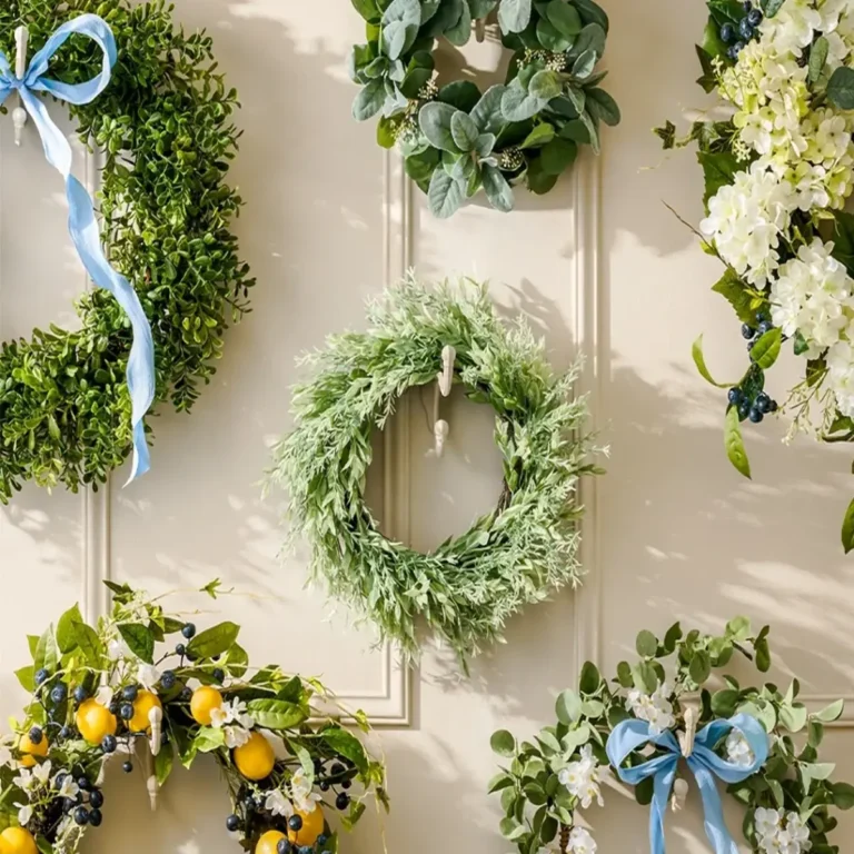Spring wreath for front door