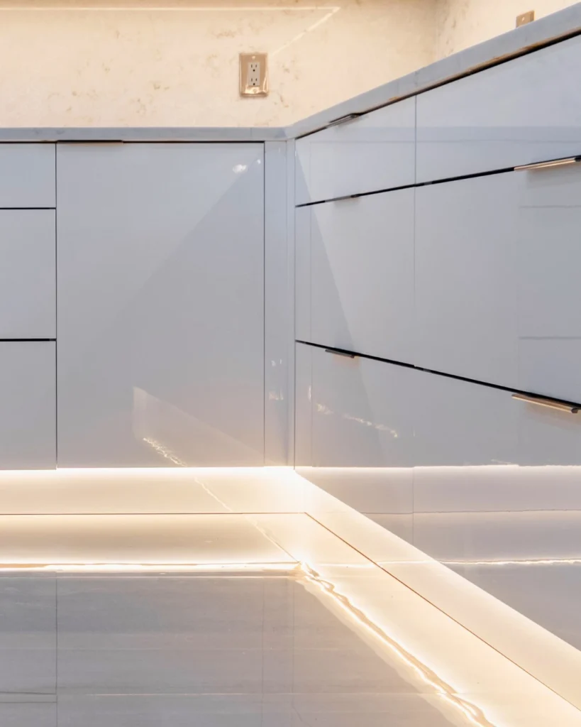 16 Bright Bathroom Lighting Ideas for Every Mood 15 Under Cabinet Glow Lighting