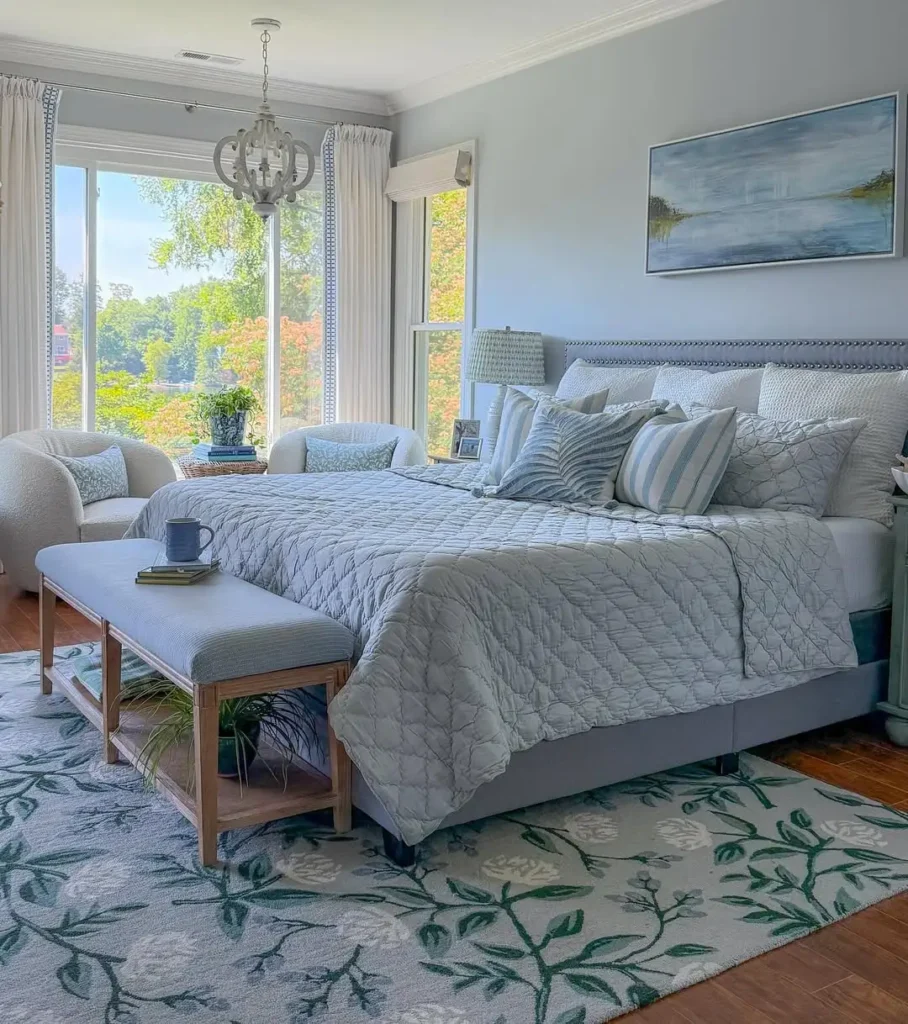 Light Blue Airy Bedding