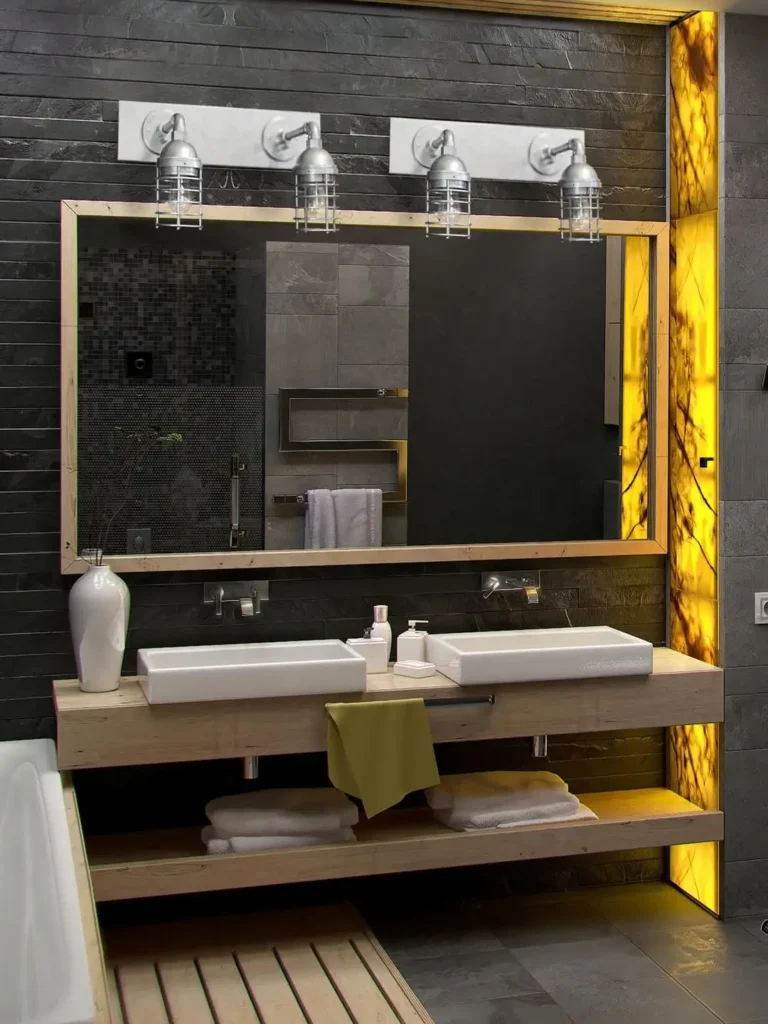 16 Bright Bathroom Lighting Ideas for Every Mood 31 Double Vanity Lighting Setup