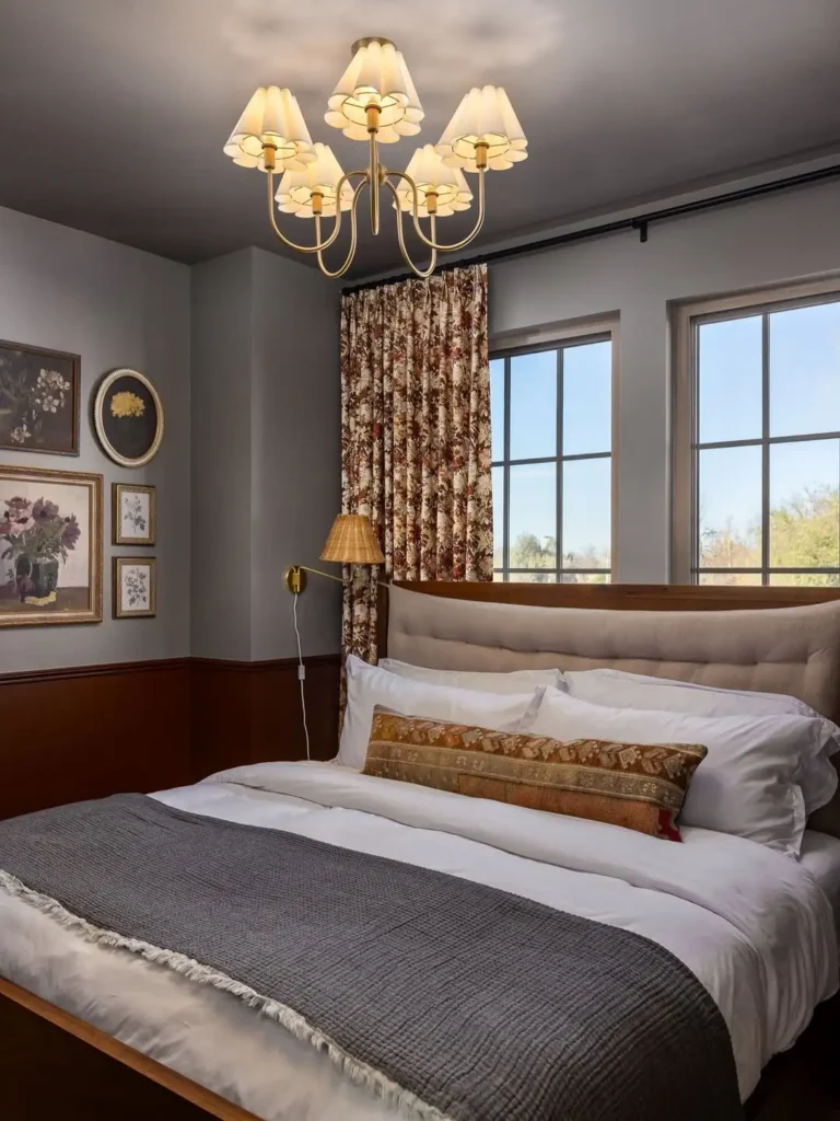 20 Bedroom Lighting Ideas for a Cozy Glow 19 Statement Chandelier for Bedroom