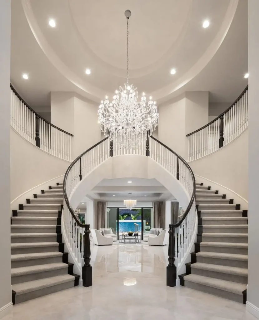 15 Grand Staircase Ideas That Elevate Your Home 11 Double-Sided Grand Staircase
