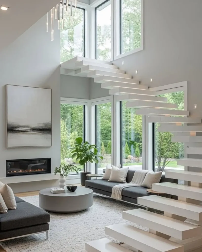15 Staircase In Living Room