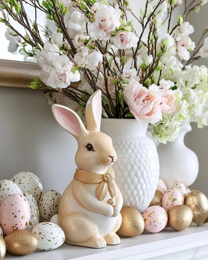 20 Easter Decor Ideas to Refresh Your Home 55 Spring and Easter Decor Combinations
