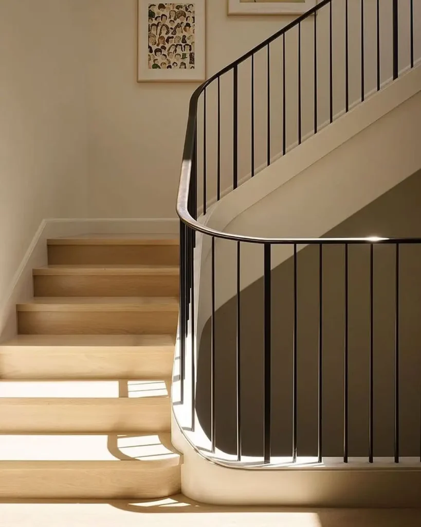 Minimalist Curved Staircase