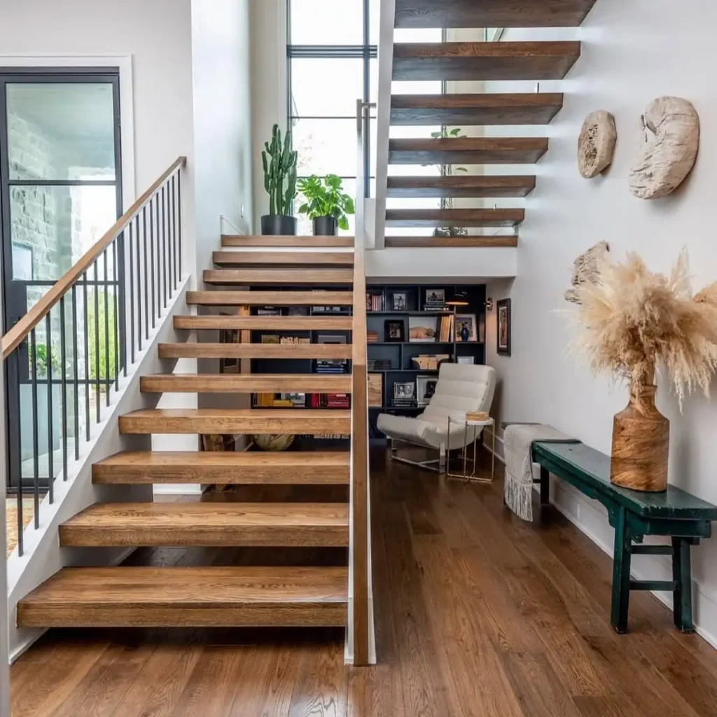Minimalist Wooden Staircase