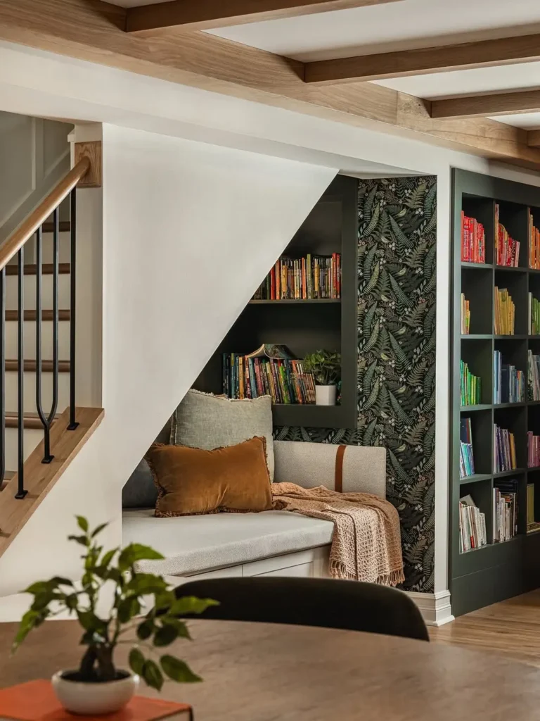 Under Staircase Reading Nook