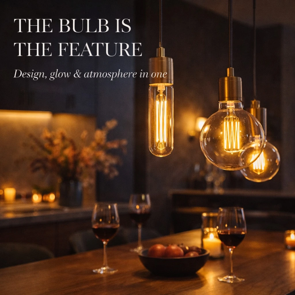 Warm Edison Bulb Pendants