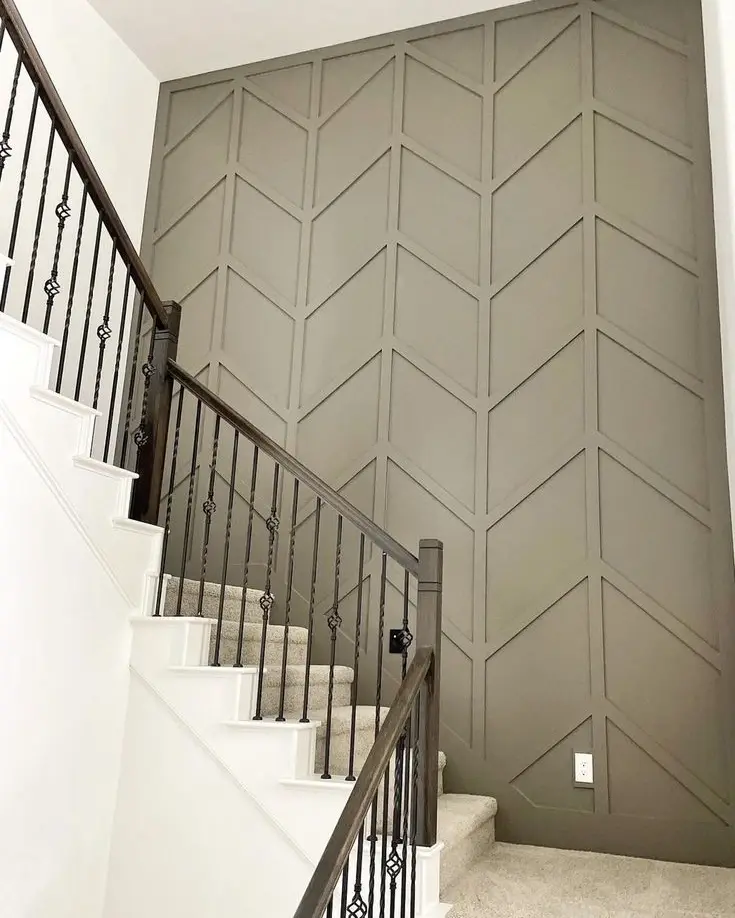 15 Double Height Staircase Wall Design Ideas 45 Staircase Wall With Accent Color