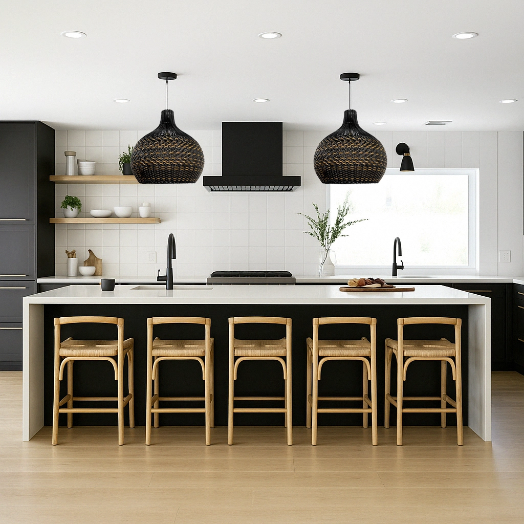 Matte Black Pendant Fixtures