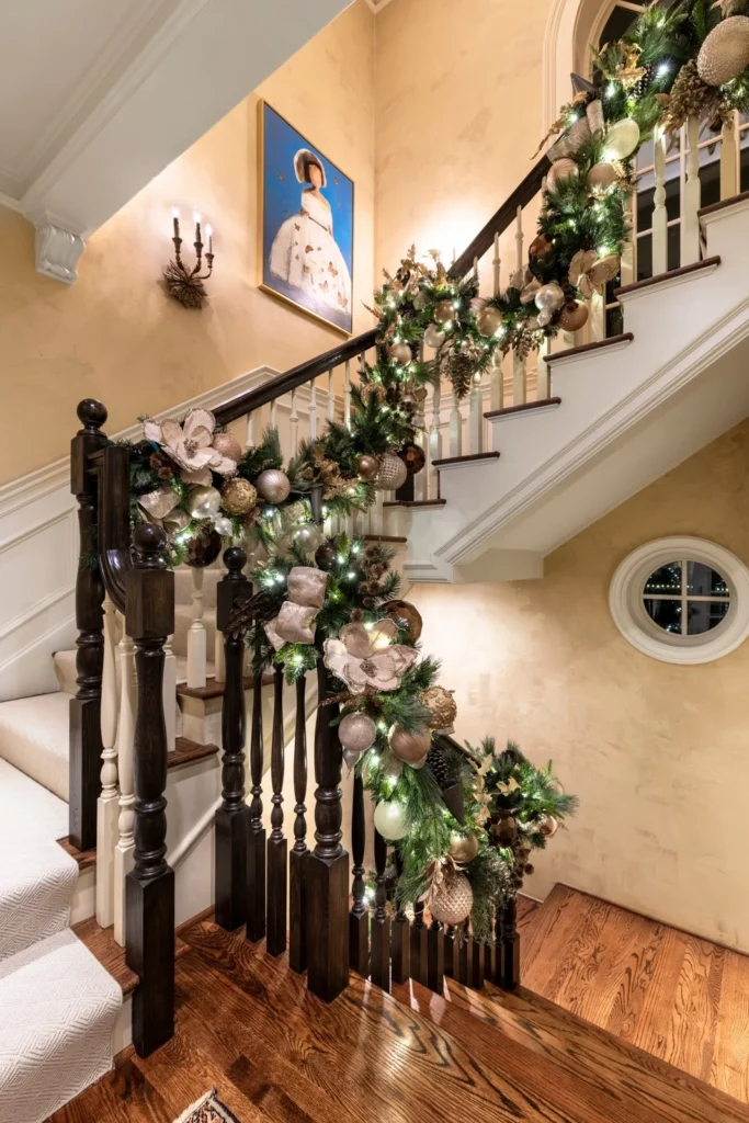 Staircase Banister Decor