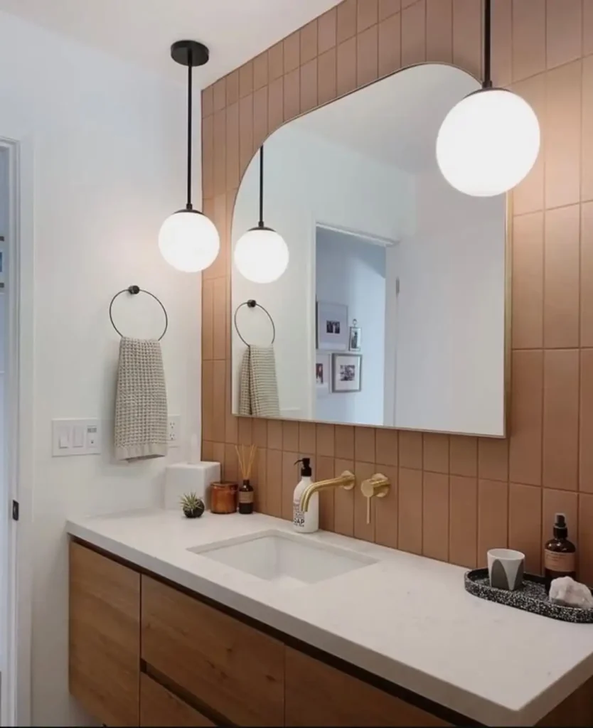 16 Bright Bathroom Lighting Ideas for Every Mood 35 Round Globe Vanity Lights