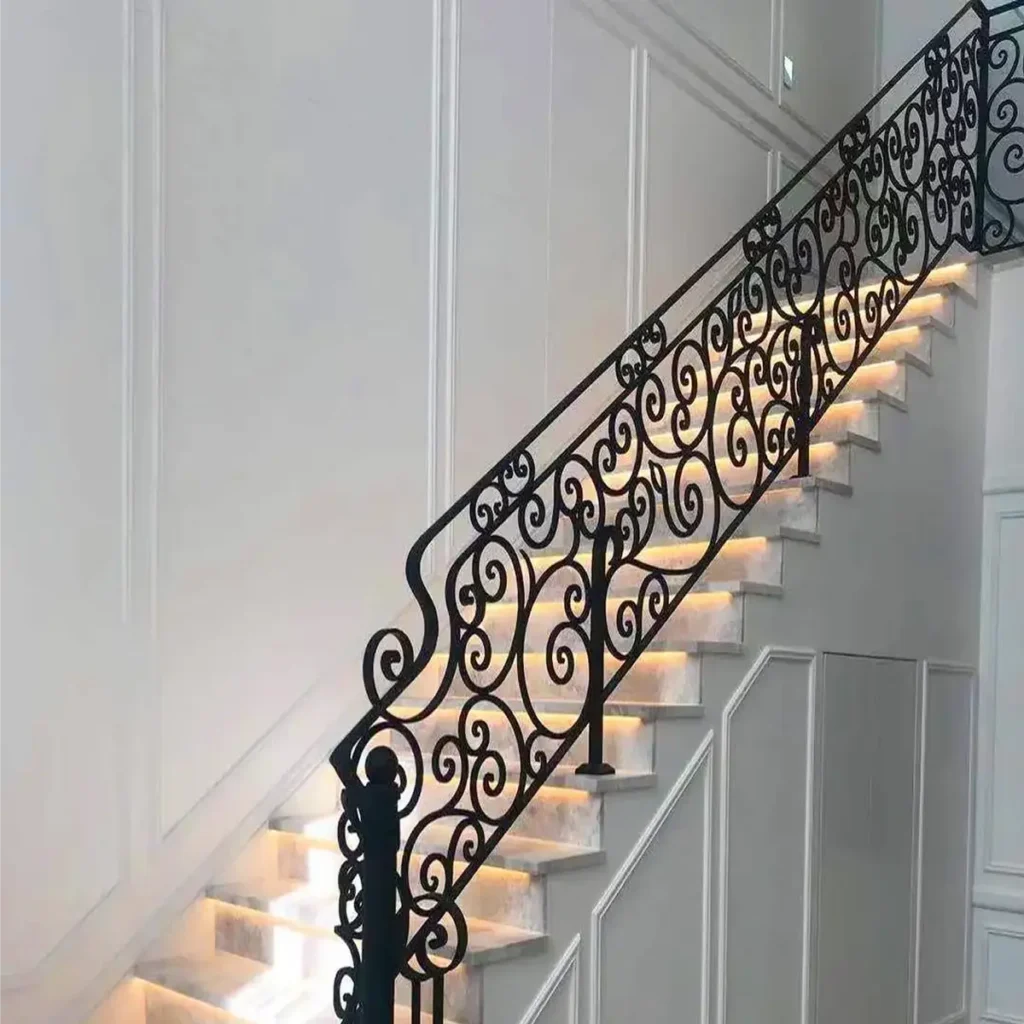 15 Iron Staircase Railing Ideas for Stylish Homes 1 iron staircase railing
