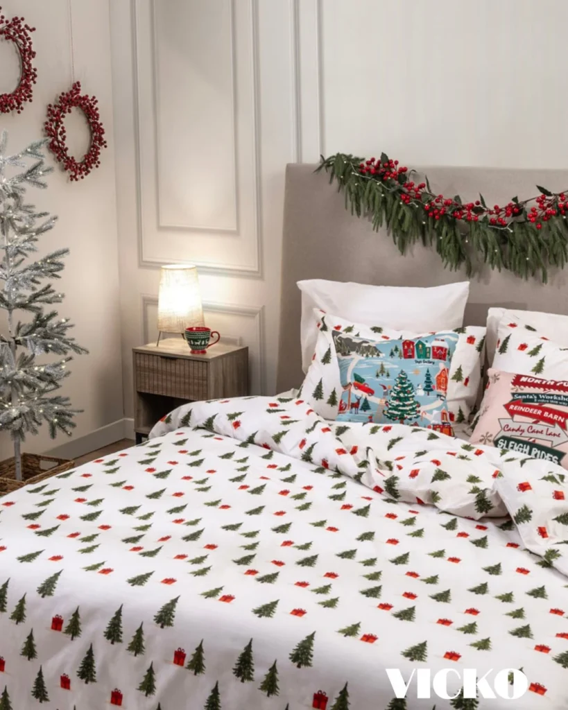 15 Christmas bedding ideas for a Cozy Holiday Home 5 Cozy Flannel Holiday Bedding