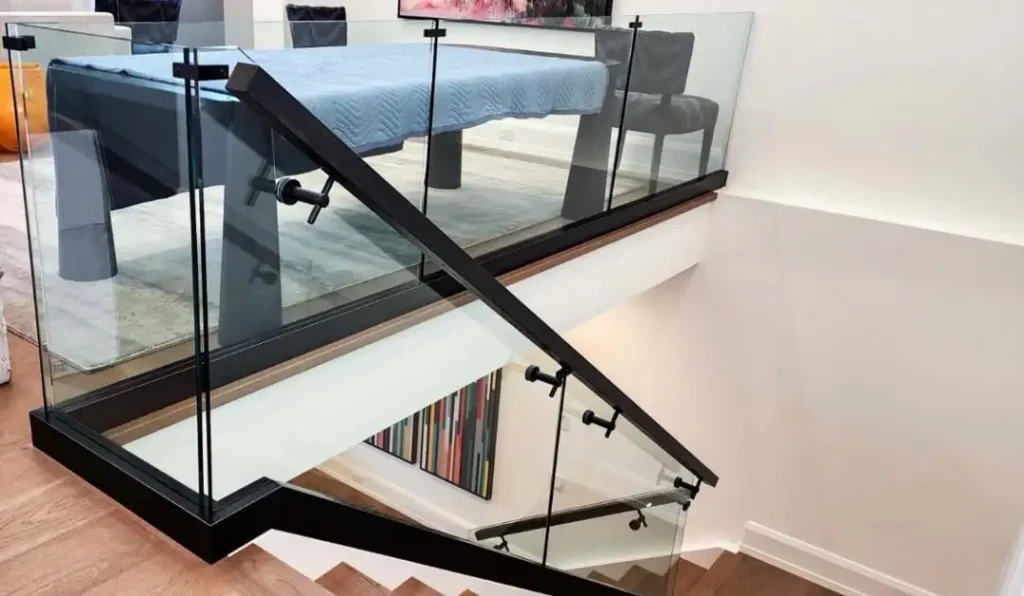 Glass and Metal Staircase
