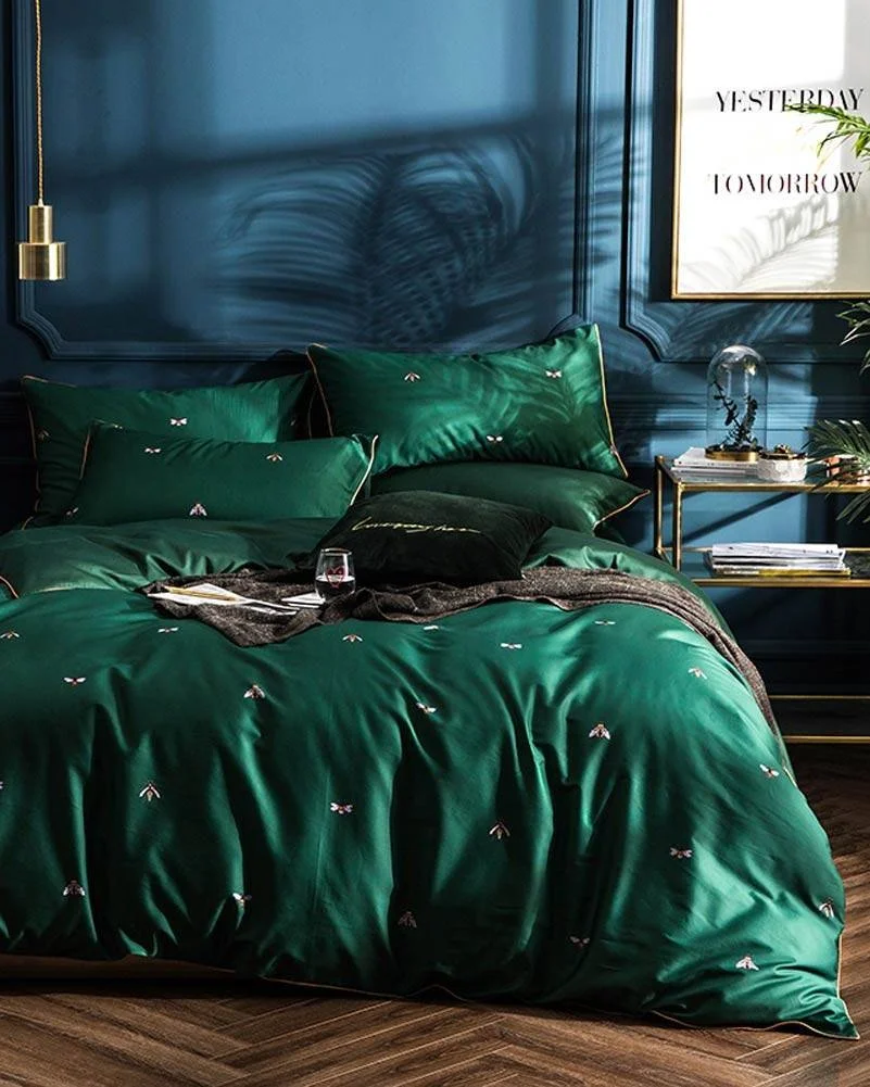 Dark Green Moody Bedrooms