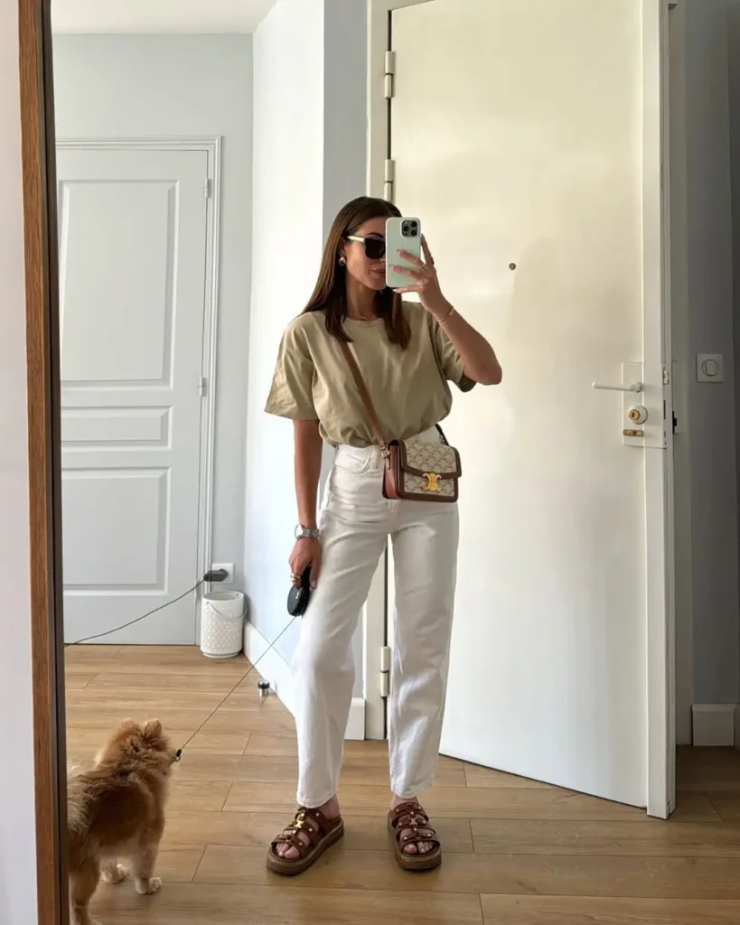 Minimal Outfit Mirror Shots