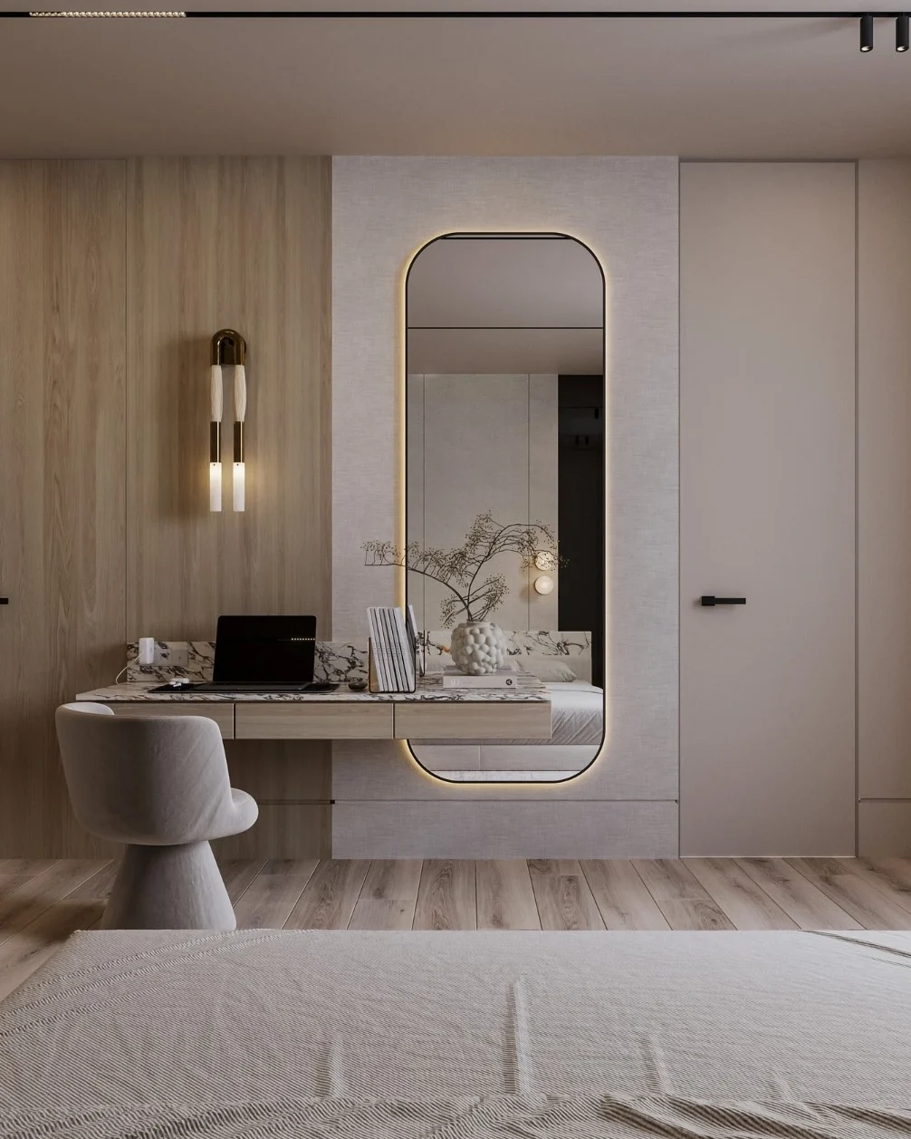 Floating Vanity Desk Designs