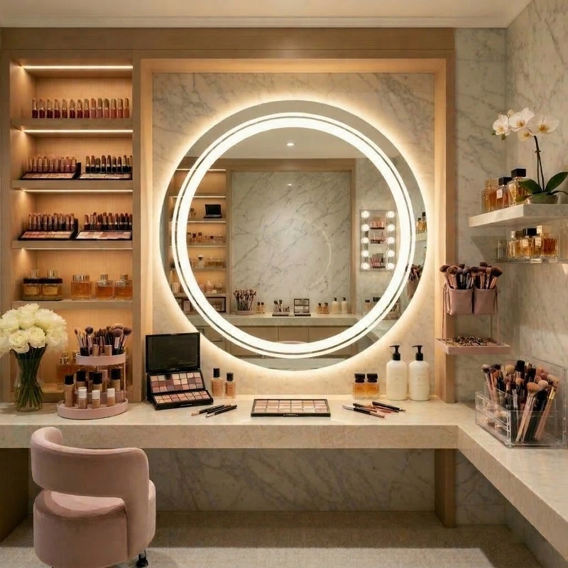 16 Vanity Mirror Ideas for a Stylish Beauty Space 5 LED Makeup Vanity Mirrors