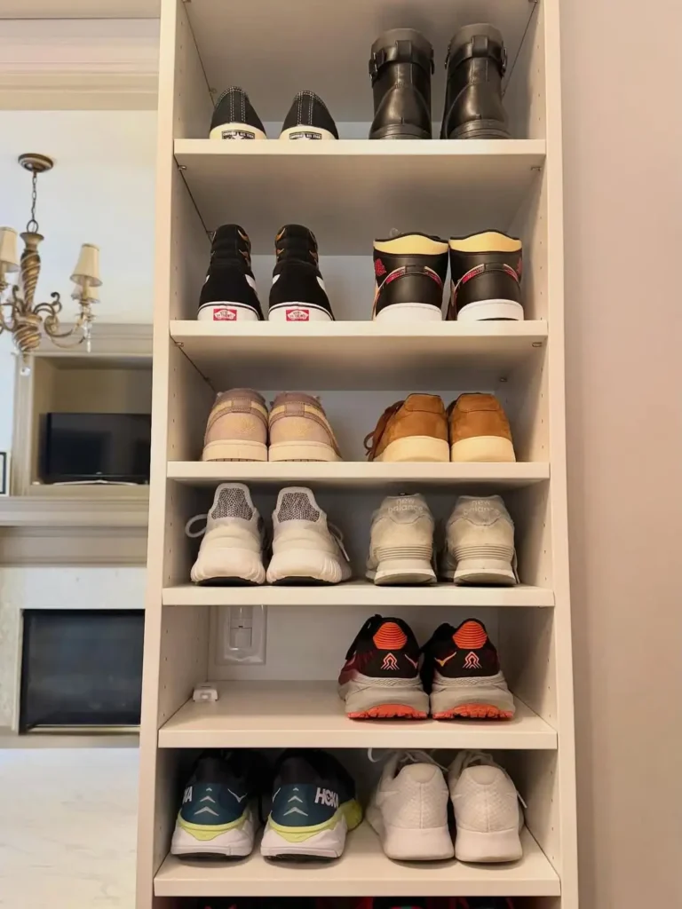 Open Shelf Shoe Closet