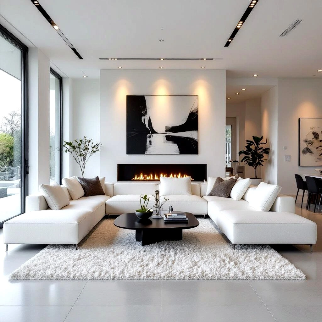 15 Living Room Paint Color Ideas You’ll Love 13 Bright White Modern Interiors