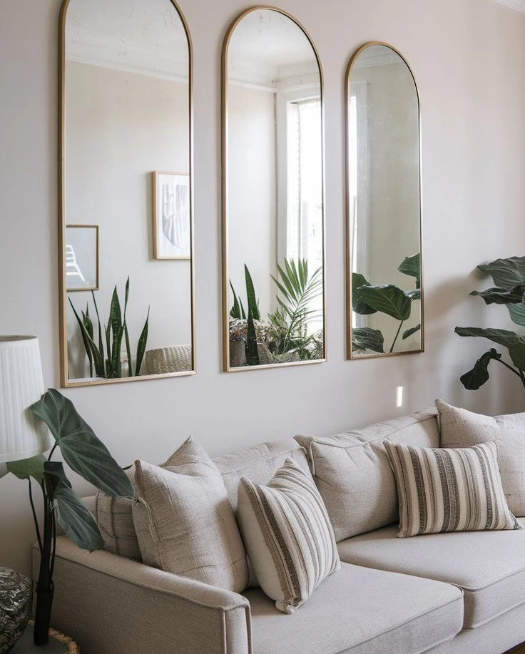 Arched Living Room Mirrors