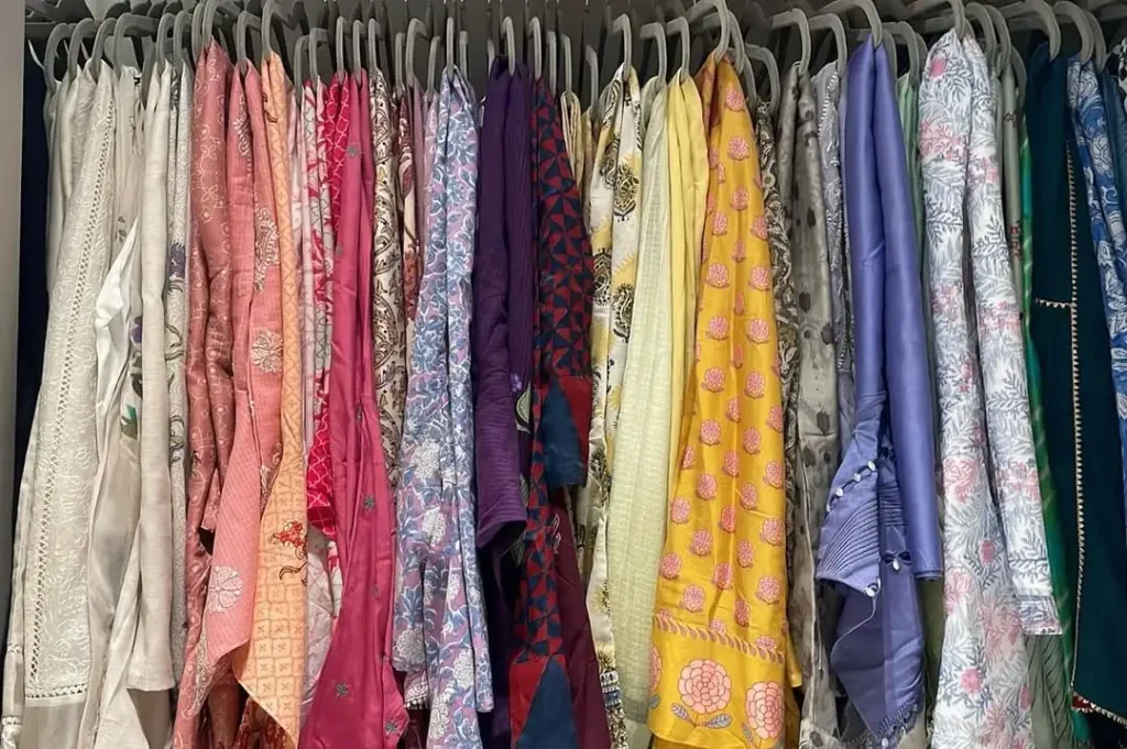 Long Hanging Clothing Sections