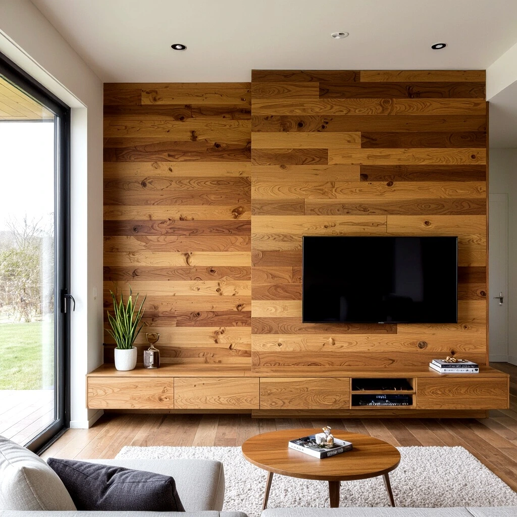 Living Room Wood Accent Walls