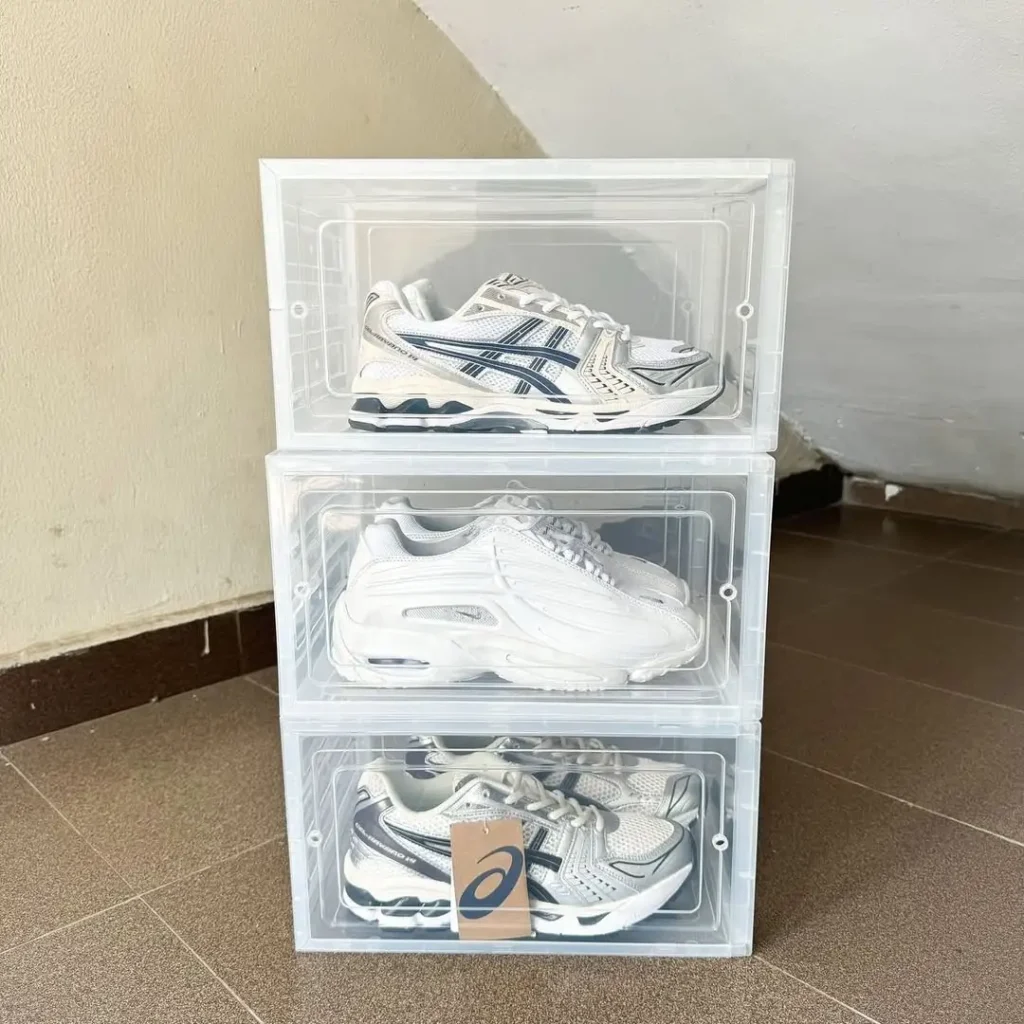 Clear Shoe Box Organization