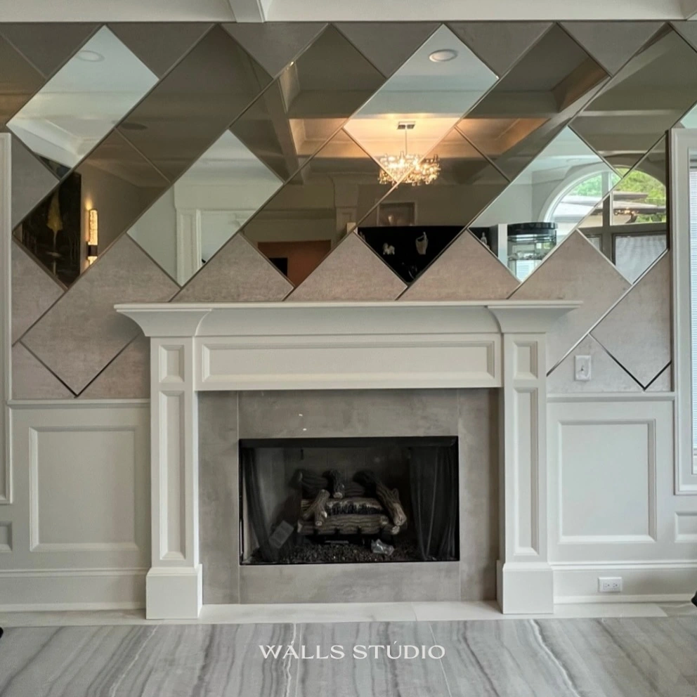 Mirror Panel Accent Walls