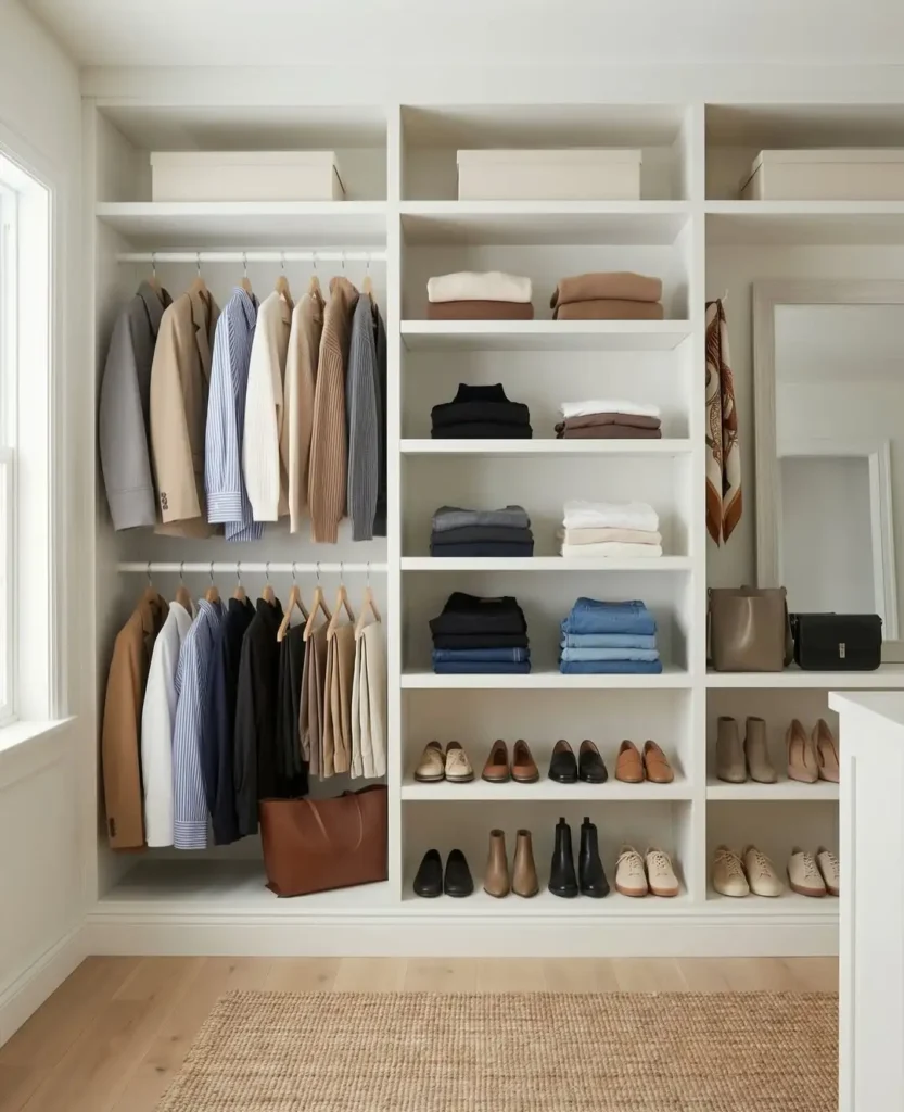 Modern Minimal Closet Decor