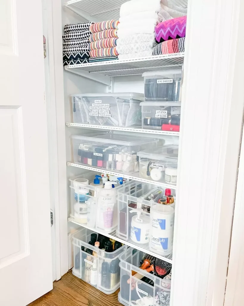 Clear Storage Bins for Closets