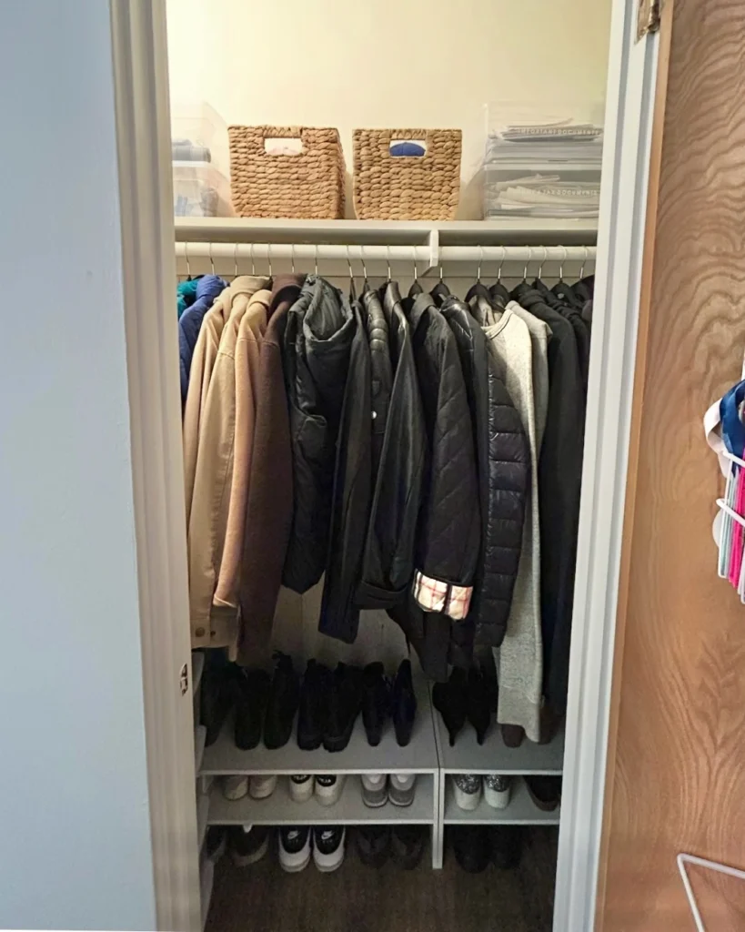 Vertical Coat Closet Storage