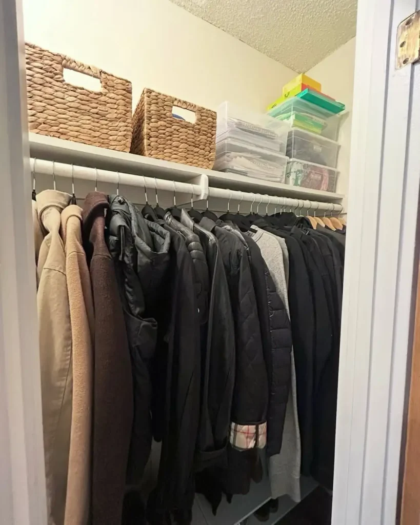 Hidden Storage Closet Bins