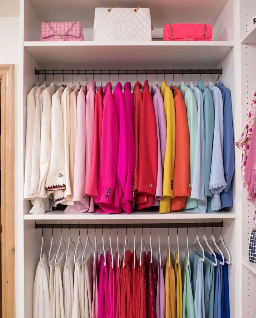 Color Coordinated Closet Layouts