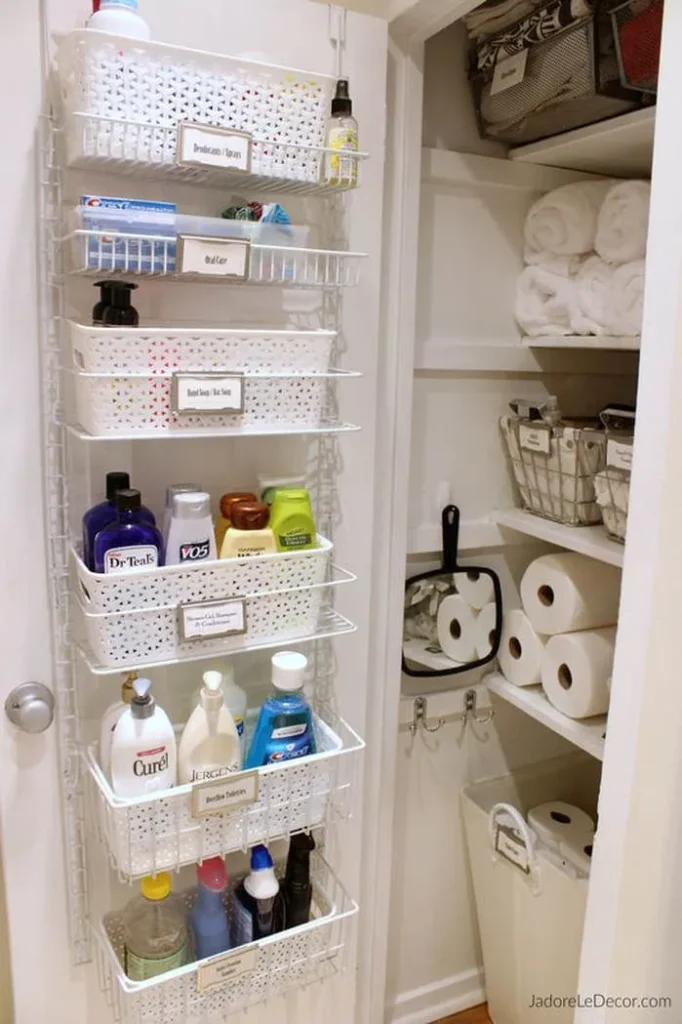 15 Linen Closet Organization Ideas For a Tidy Home 31 Linen Closet Door Organizers