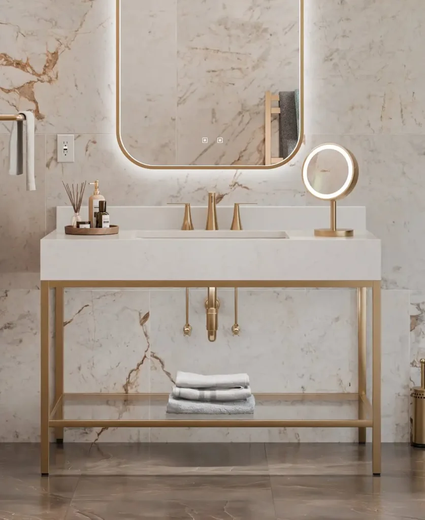 Statement Mirror Vanity Pairings