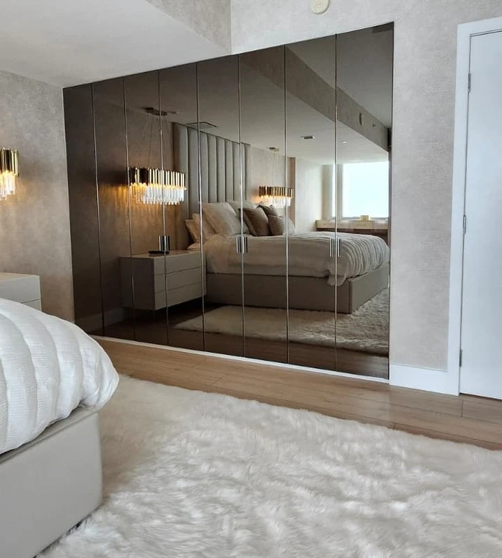 Mirrored Closet Wall Panels