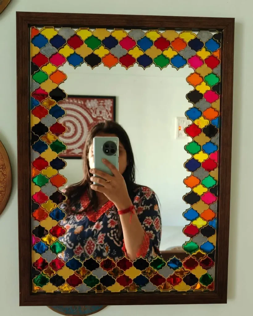 DIY Painted Wall Mirrors