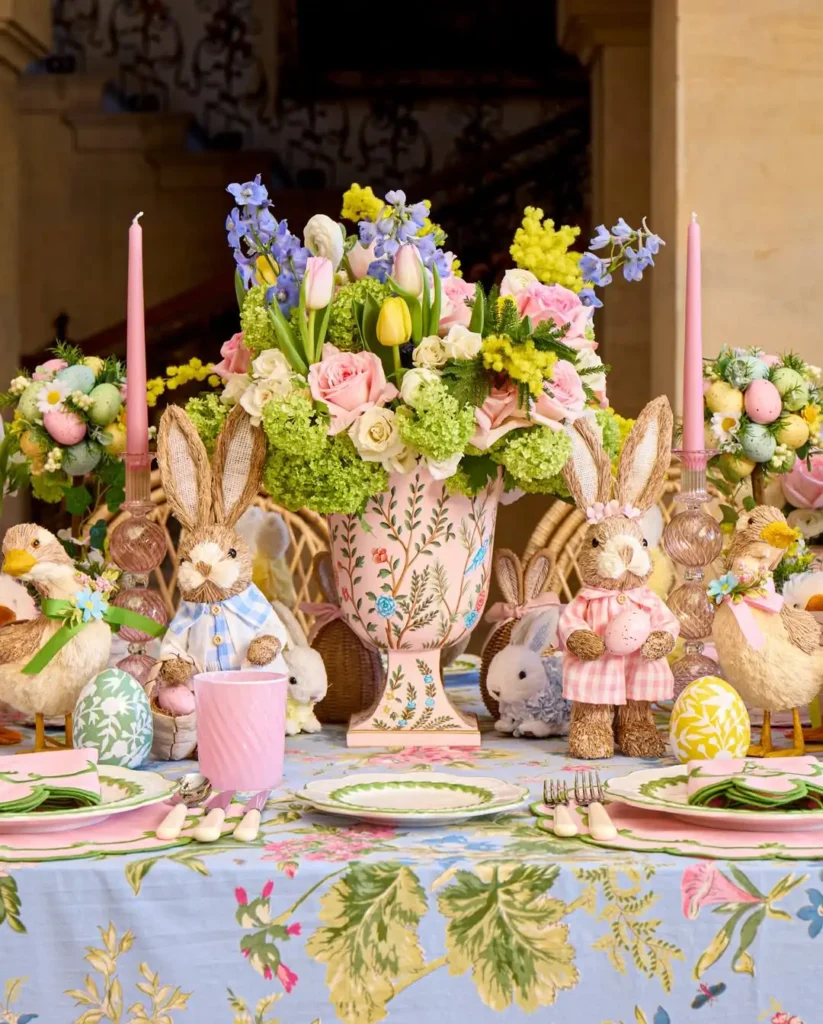 Floral and Bunny Decor Mix