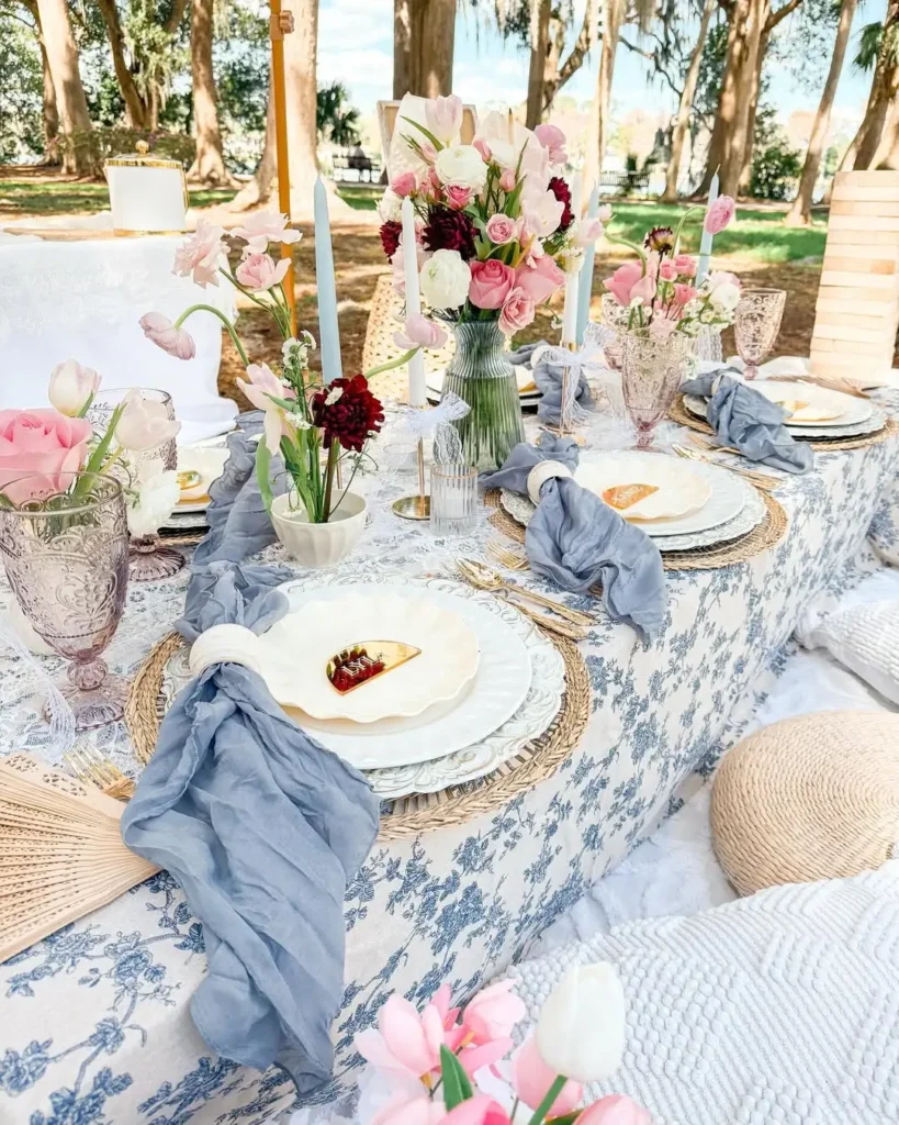 Pastel Table Runner Ideas