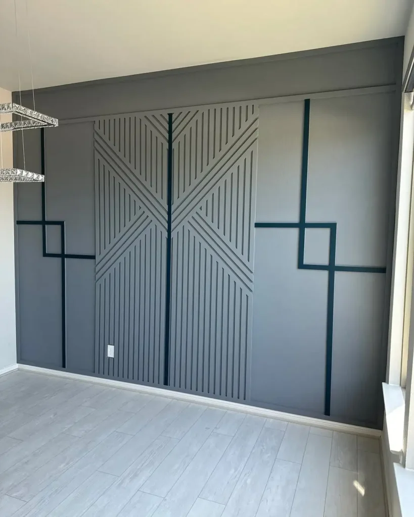 Modern MDF Board and Batten Walls