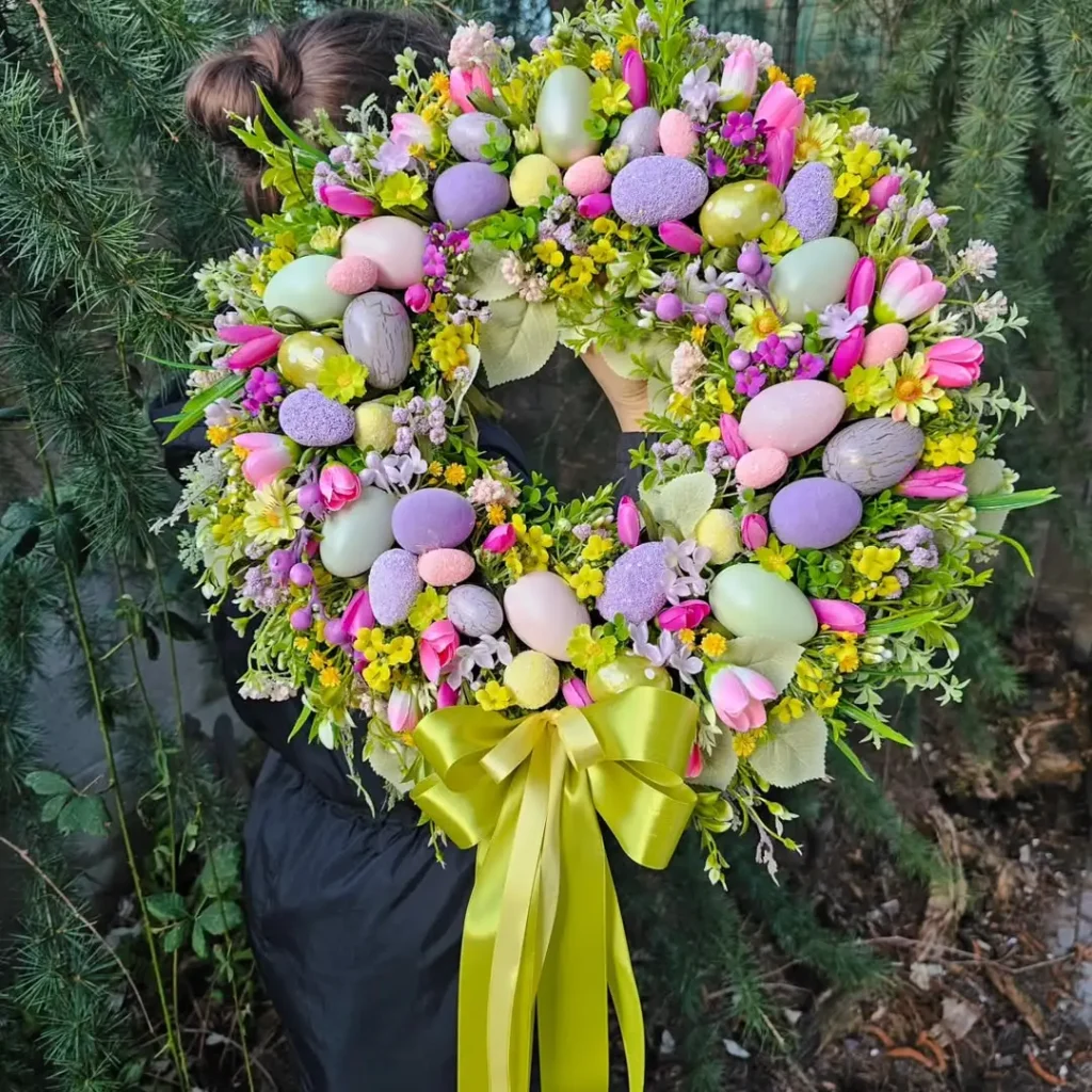Pastel Egg Wreath Ideas