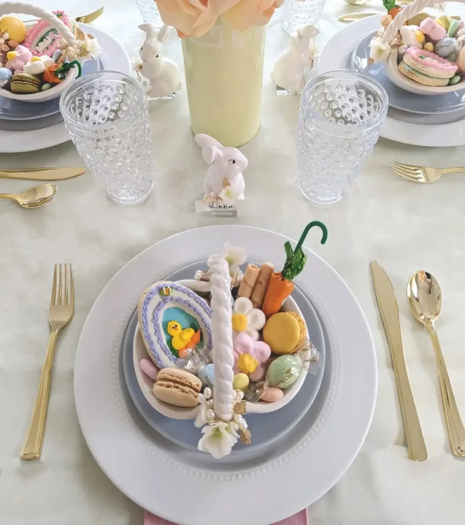 Modern Minimalist Easter Table