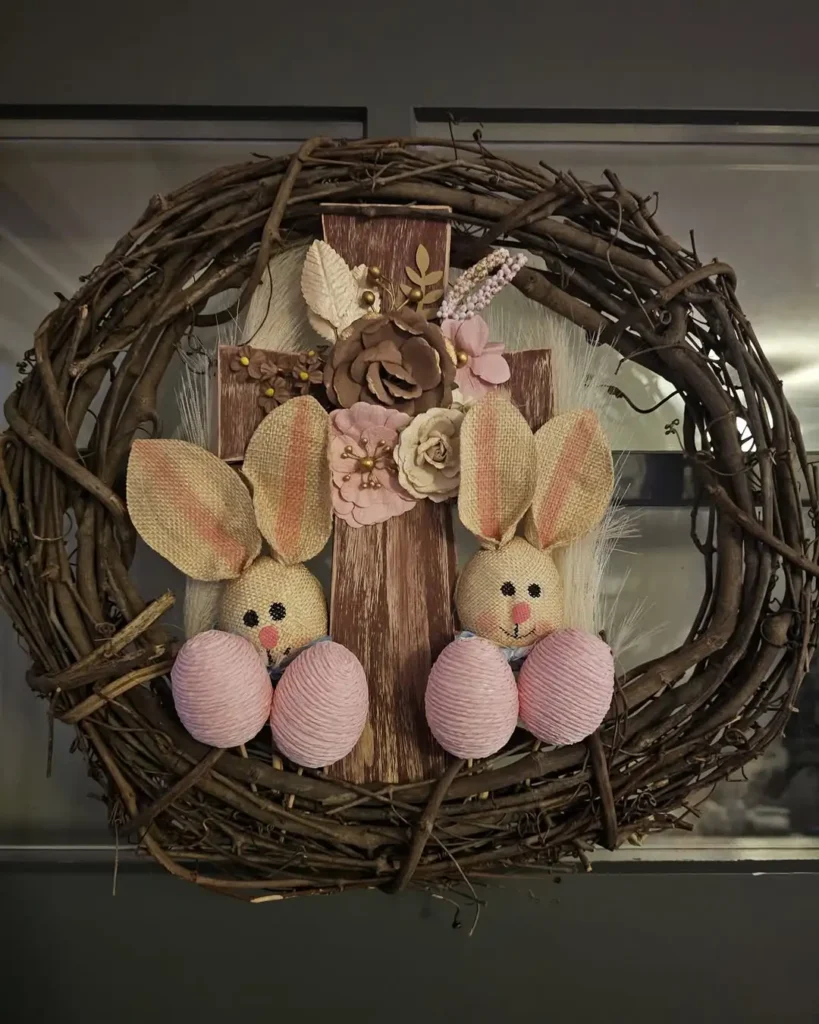 Farmhouse Easter Wreath Style