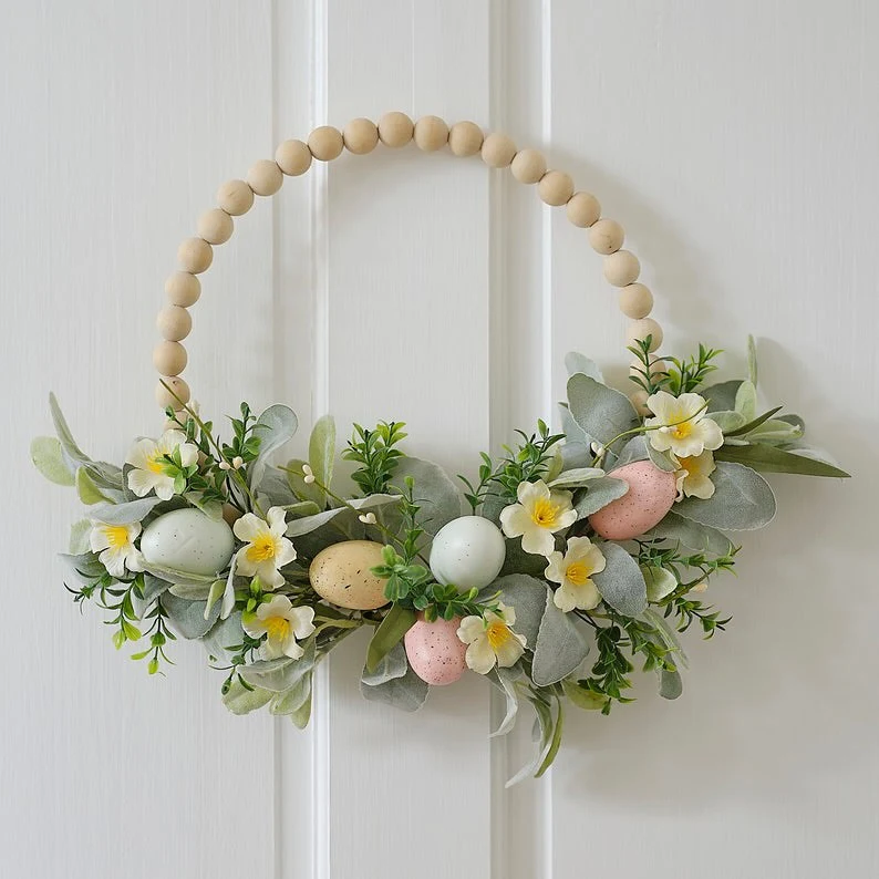 Neutral Easter Wreath Design