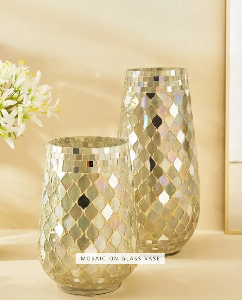 Mirror Shard Decorative Vases