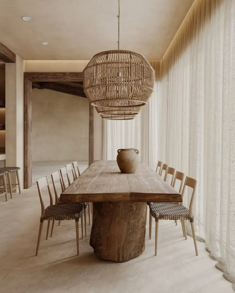 Natural Wood Table Elements